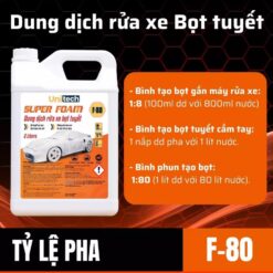 Nước Rửa Xe Bọt Tuyết SUPER FOAM (Can 5 Lít) – Xà Phòng Đậm Đặc Làm Sạch Và Bóng Dàn Áo Ô Tô, Xe Máy