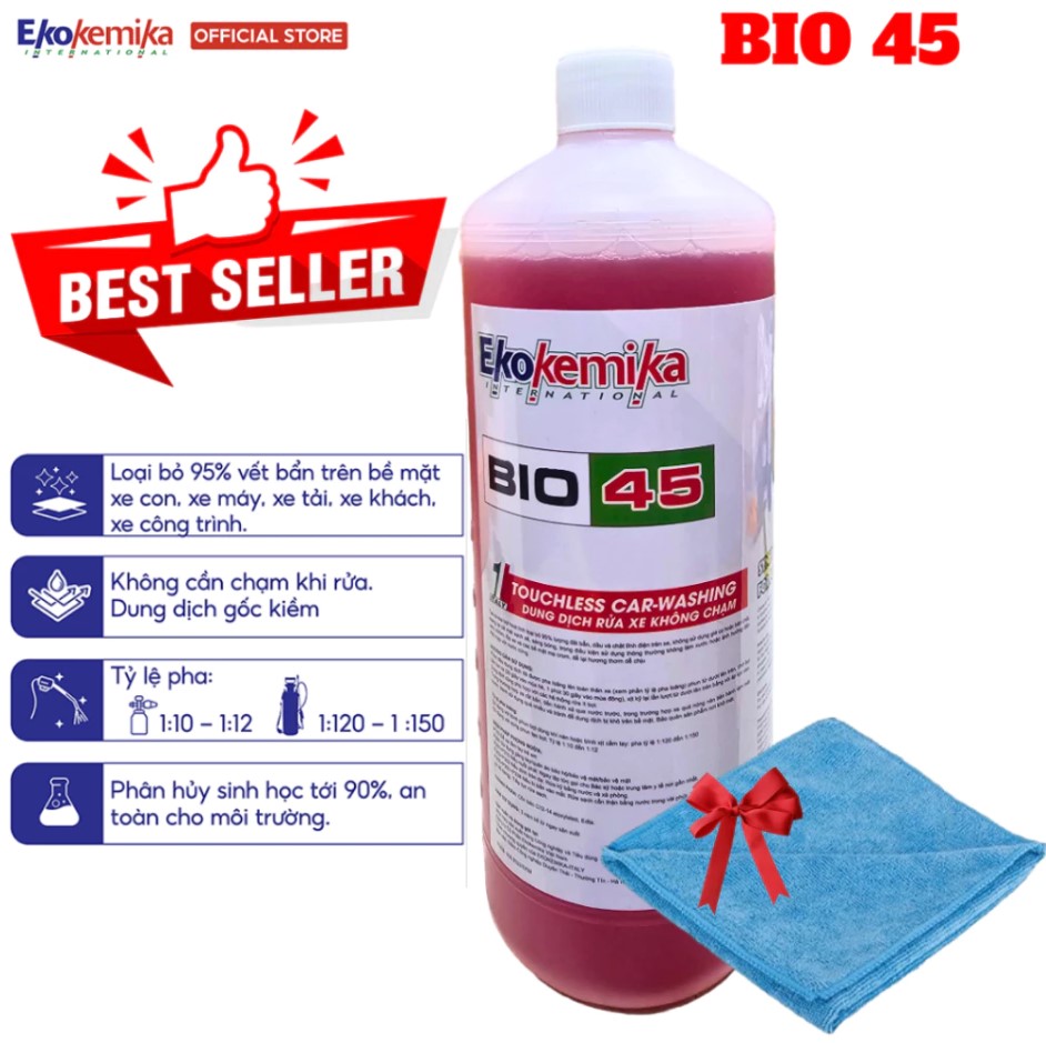 Nước Rửa Xe Không Chạm Ekokemika – Công Nghệ Ý, Làm Sạch Siêu Mạnh – Bio Series & Turbo Series