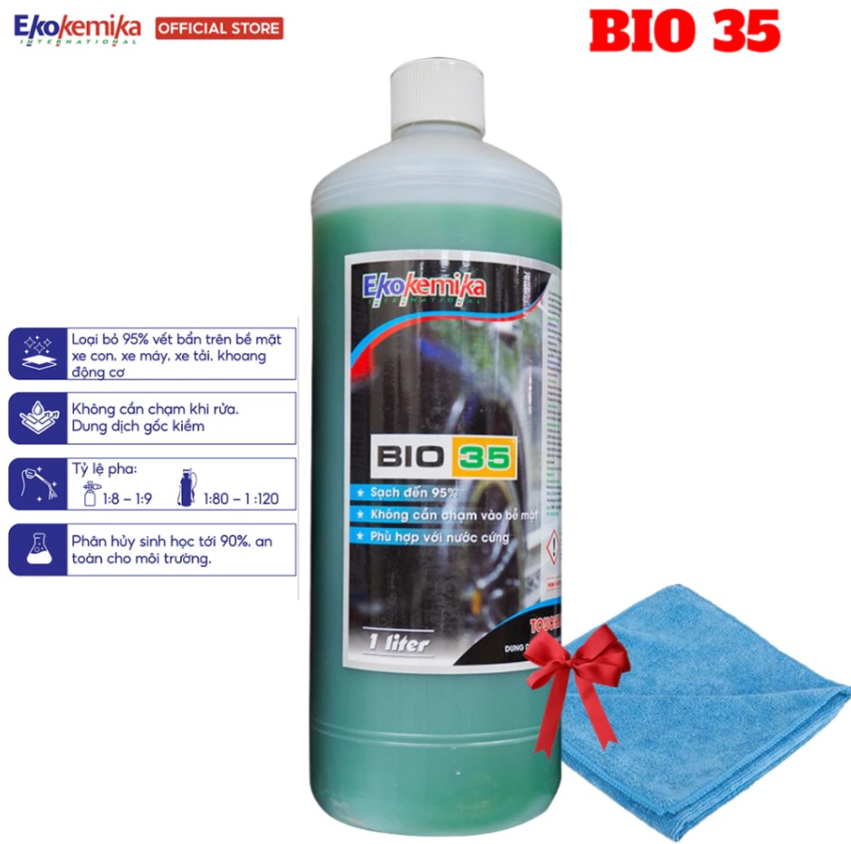 Nước Rửa Xe Không Chạm Ekokemika – Công Nghệ Ý, Làm Sạch Siêu Mạnh – Bio Series & Turbo Series