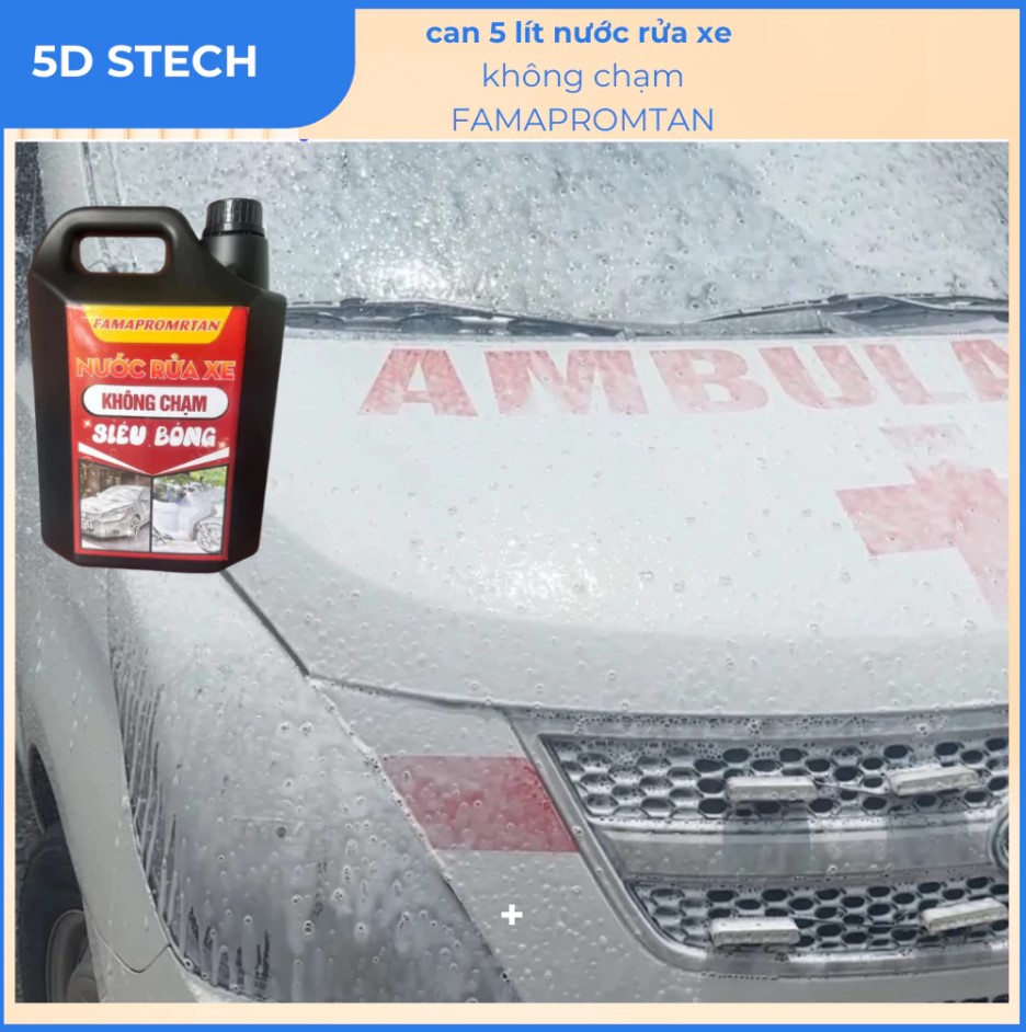Nước Rửa Xe Không Chạm FAMAPROTAN – Can 5 Lít, Tẩy Mạnh, Siêu Sạch