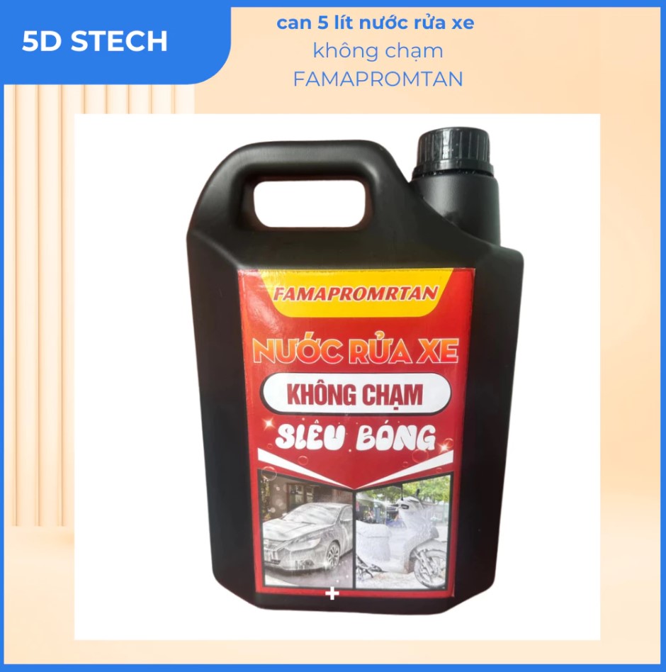 Nước Rửa Xe Không Chạm FAMAPROTAN – Can 5 Lít, Tẩy Mạnh, Siêu Sạch