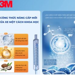 Nước rửa xe ô tô siêu bọt 3M Car Wash With Wax PN39000W- 1L