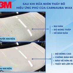 Nước rửa xe ô tô siêu bọt 3M Car Wash With Wax PN39000W- 1L