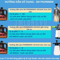 Nước rửa xe ô tô siêu bọt 3M Car Wash With Wax PN39000W- 1L