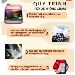 Nước Rửa Xe ô tô, Xe áy Không Chạm Kuiper Touchless Car Wash Foam 5L – Bọt Tuyết Đậm Đặc, Không Gây Xước Sơn