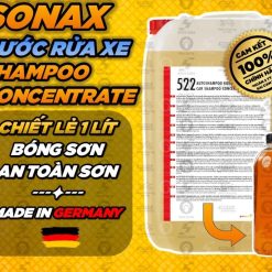 Nước rửa xe SONAX Gloss Shampoo 1 lít, Làm sạch nhanh, bóng đẹp như mới