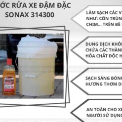 Nước Rửa Xe Sonax Gloss Shampoo 314300 – Chai 1L Xà Bông Rửa Ô Tô, Xe Máy Nhập Khẩu Từ Đức