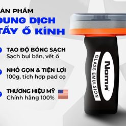Nước Tẩy Kính Ô Tô Noma 911 100g – Loại Bỏ Màng Dầu, Kính Trong Suốt, Kèm Pad Chà