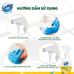 Nước Xịt Sunlight Lau Kính Siêu Nhanh Chai 520ML