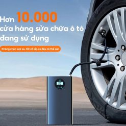 OOKAS – Máy Bơm Hơi Không Dây Mini Đa Năng Cho Xe Máy Và Ô Tô