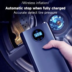 OOKAS – Máy Bơm Hơi Không Dây Mini Đa Năng Cho Xe Máy Và Ô Tô