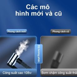 OOKAS – Máy Bơm Hơi Không Dây Mini Đa Năng Cho Xe Máy Và Ô Tô