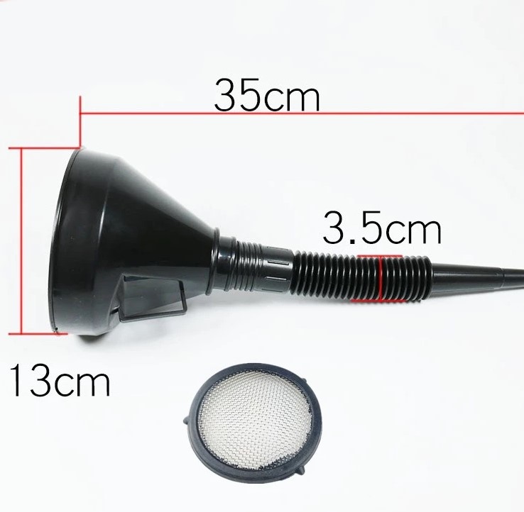 Phễu Rót Dầu Nhớt, Đổ Xăng Ô Tô - Xe Máy, Đổ Nước Làm Mát Có Tấm Lọc - Phễu Đong Dung Dịch Hóa Chất