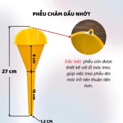 Phễu rót nhớt, quặng rót nhớt đa năng - Nhựa cao cấp, đầu nhọn, chuyên dụng cho xe máy và ô tô, rót nước cực kỳ tiện lợi