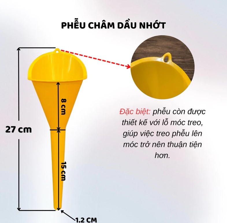Phễu rót nhớt, quặng rót nhớt đa năng - Nhựa cao cấp, đầu nhọn, chuyên dụng cho xe máy và ô tô, rót nước cực kỳ tiện lợi