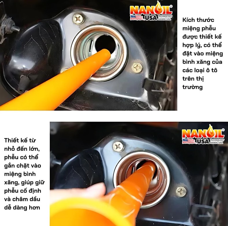 Phễu rót nhớt, quặng rót nhớt đa năng - Nhựa cao cấp, đầu nhọn, chuyên dụng cho xe máy và ô tô, rót nước cực kỳ tiện lợi