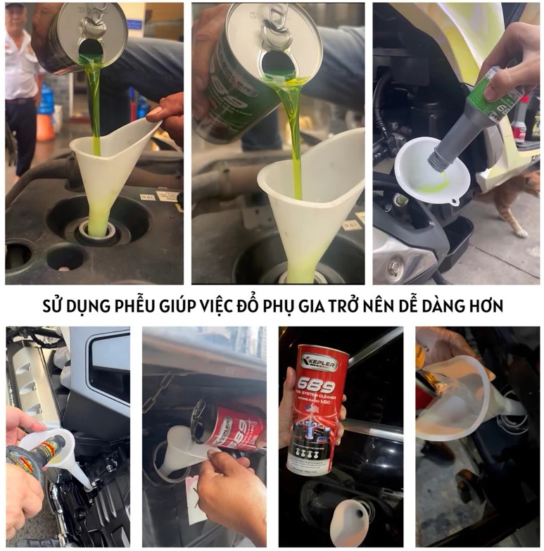 Phễu rót nhớt, quặng rót nhớt đa năng - Nhựa cao cấp, đầu nhọn, chuyên dụng cho xe máy và ô tô, rót nước cực kỳ tiện lợi