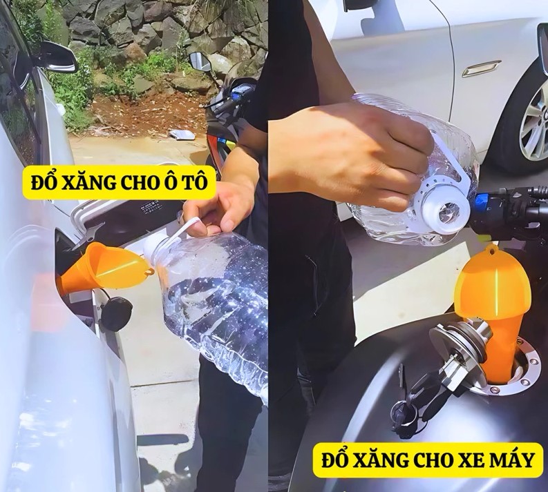 Phễu rót nhớt, quặng rót nhớt đa năng - Nhựa cao cấp, đầu nhọn, chuyên dụng cho xe máy và ô tô, rót nước cực kỳ tiện lợi