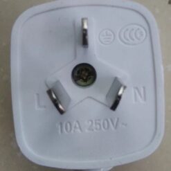 Phích Cắm 3 Chân Dẹt 10A 250V SDT-336 – Chân Đồng Mạ Niken, Vỏ ABS Chống Cháy