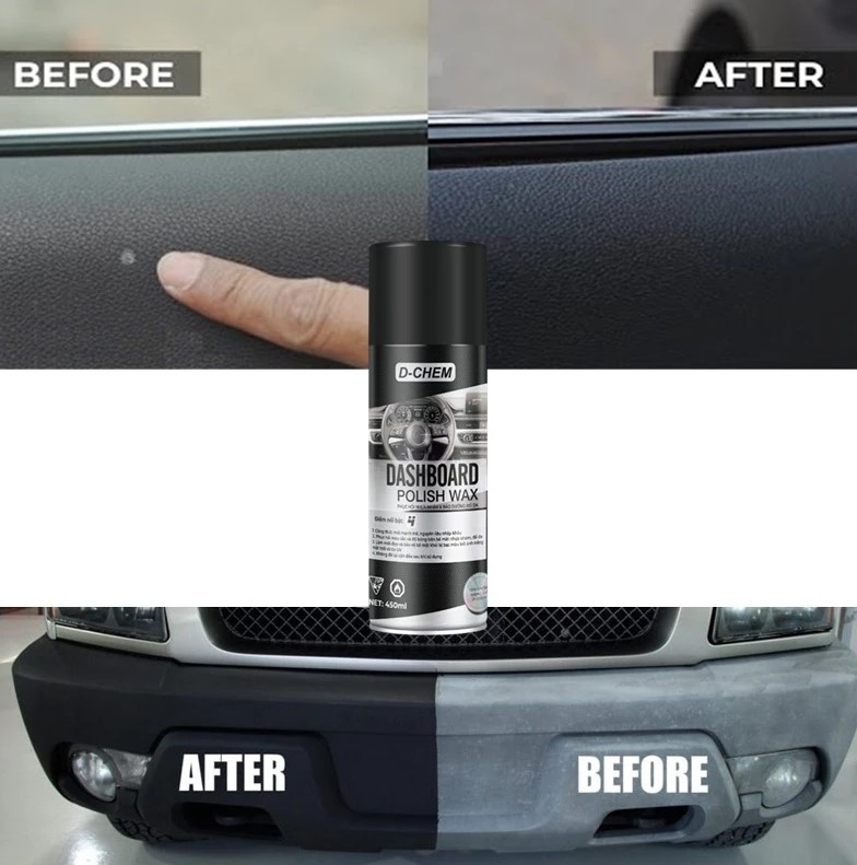 Phục Hồi Nhựa Nhám D-Chem Dashboard Polish – Dưỡng Bóng, Bảo Vệ Và Tái Tạo Bề Mặt Nhựa
