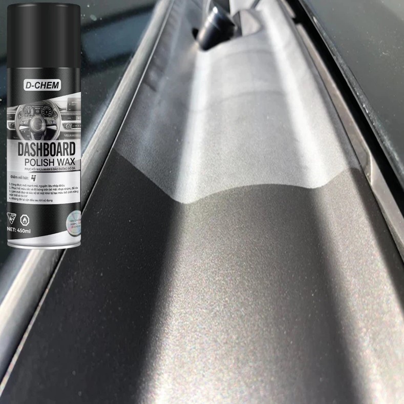 Phục Hồi Nhựa Nhám D-Chem Dashboard Polish – Dưỡng Bóng, Bảo Vệ Và Tái Tạo Bề Mặt Nhựa