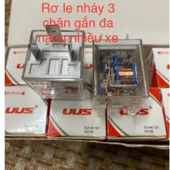 Rơ Le Nháy 3 Chân – Cục Chớp Đèn Xi Nhan 12V/24V, 150W, Đui 3 Chân Shihai