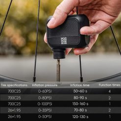 Rockbros Máy Bơm Điện Mini Xe Đạp & Xe Đạp Điện Di Động, Bơm Nhanh 100 PSI, Xe Đạp Leo Núi