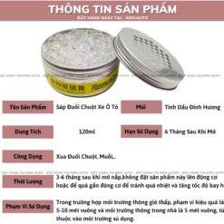 Sáp đuổi chuột xe ô tô hàng Nhật – Bột sáp gắn khoang máy chống chuột cắn dây điện