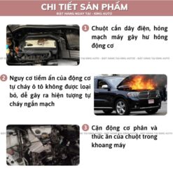 Sáp đuổi chuột xe ô tô hàng Nhật – Bột sáp gắn khoang máy chống chuột cắn dây điện