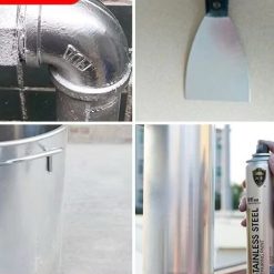 Sơn Bạc Mạ Crom VOLTIS 350ml – Sơn Xịt Mạ Chrome Siêu Bóng Làm Mới Ô Tô, Xe Máy, Đồ Gia Dụng