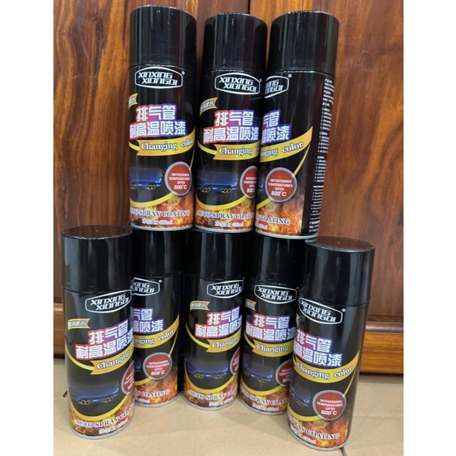 Sơn Chịu Nhiệt 800°C – Sơn Pô Xe Máy, Ô Tô & Đồ Gia Dụng Chịu Nhiệt Cao, Bám Dính Tốt, Kháng Xăng, Chống Nứt