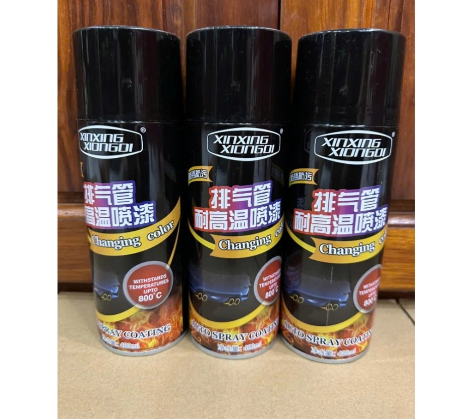 Sơn Chịu Nhiệt 800°C – Sơn Pô Xe Máy, Ô Tô & Đồ Gia Dụng Chịu Nhiệt Cao, Bám Dính Tốt, Kháng Xăng, Chống Nứt