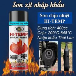 Sơn Chịu Nhiệt HI-TEMP Bosny Gốc Acrylic Cao Cấp 400cc Hàng Nhập Khẩu Thái Lan