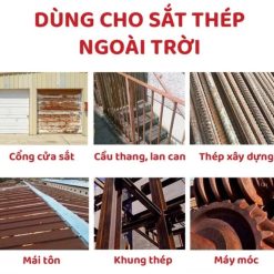 Sơn Chống Rỉ Sét Kim Loại ECP Lazenta – Bảo Vệ Mái Tôn, Lan Can, Cửa Cổng, Gầm Xe, Máy Móc Cực Bền