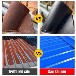 Sơn Chống Rỉ Sét Kim Loại ECP Lazenta – Bảo Vệ Mái Tôn, Lan Can, Cửa Cổng, Gầm Xe, Máy Móc Cực Bền