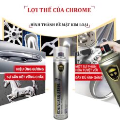 Sơn mạ bạc Crom sơn xịt mạ Chrome sáng bóng, sơn mạ Inox kẽm
