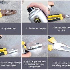 Sơn mạ bạc Crom sơn xịt mạ Chrome sáng bóng, sơn mạ Inox kẽm