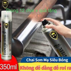 Sơn mạ bạc Crom sơn xịt mạ Chrome sáng bóng, sơn mạ Inox kẽm