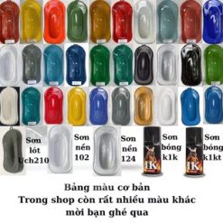 Sơn Samurai Nhiều Màu Cao Cấp Chống Bong Tróc, Lên Màu Chuẩn,Phù Hợp Nhiều Chi Tiết Xe Máy