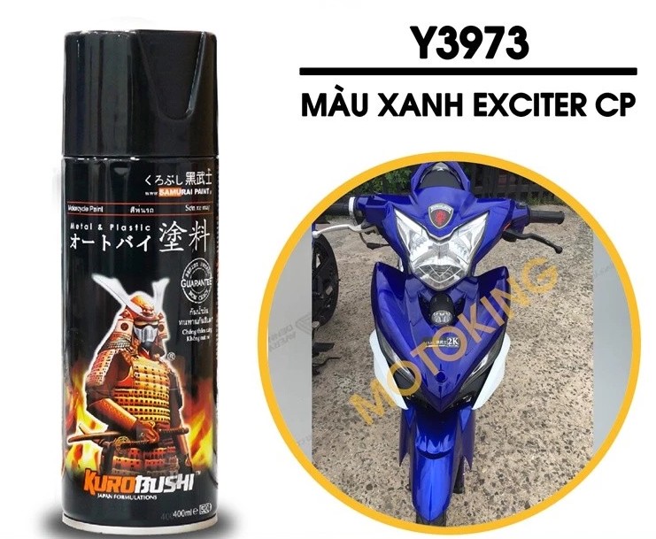 Sơn Samurai Sơn Xịt Xe Máy Cao Cấp: Lót, Màu, Bóng, Chịu Nhiệt, Chống Cháy, Chống Rạn Nứt, Vòi Xịt Chống Chảy