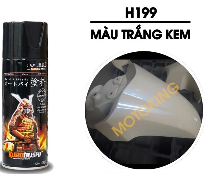 Sơn Samurai Sơn Xịt Xe Máy Cao Cấp: Lót, Màu, Bóng, Chịu Nhiệt, Chống Cháy, Chống Rạn Nứt, Vòi Xịt Chống Chảy