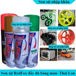 Sơn Thái Lan RedFox 400cc – Đa dạng màu sắc, bám chắc, chống ăn mòn, phù hợp mọi bề mặt