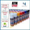 Sơn Xịt Cầm Tay ATM 400ML Đa Dạng Màu Sắc, Khô Nhanh, Bám Dính Mạnh