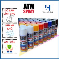 Sơn Xịt Cầm Tay ATM 400ML Đa Dạng Màu Sắc, Khô Nhanh, Bám Dính Mạnh