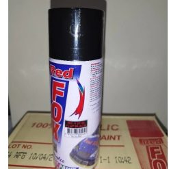 Sơn Xịt Đen Nhám, Sơn Đen Mờ 212 Red Fox Thái Lan Cho Pô Xe, Mâm Xe, Đồ Nhôm – Kẽm – Inox