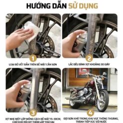 Sơn Xịt Mạ Bạc Chrome LIBITU – Phủ Bóng Hiệu Ứng Chrome, Chống Rỉ Sét, Khôi Phục Bề Mặt Kim Loại