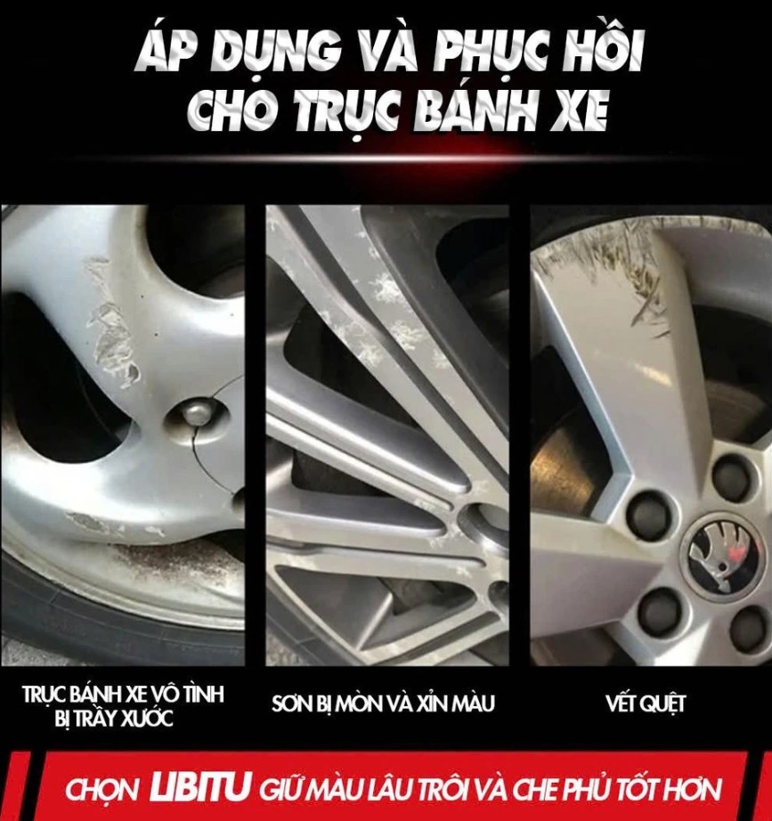 Sơn Xịt Mạ Bạc Chrome LIBITU – Phủ Bóng Hiệu Ứng Chrome, Chống Rỉ Sét, Khôi Phục Bề Mặt Kim Loại