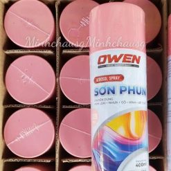 Sơn Xịt Màu Hồng Phấn T229 Chai 400ml Sơn Trên Kim Loại, Nhựa, Gỗ, Kính, Bê Tông Màu Đẹp