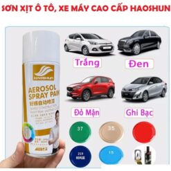 Sơn Xịt Ô Tô Xe Máy Cao Cấp HAOSHUN Paint – Siêu Bóng, Mịn, Bám Dính Tốt, Chuẩn Màu Chuyên Dụng