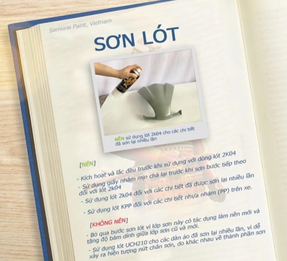 Sơn xịt samurai chính hãng đủ màu chuyên dùng cho xe máy và ô tô, nhà cửa